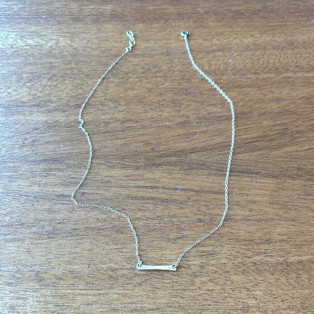 Gold Bar Necklace
